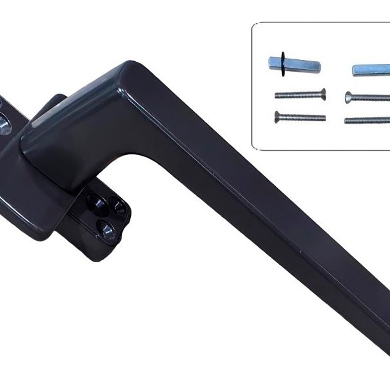 Ручка оконная с крепежом GL 25-37мм, коричневая RAL8019 STROXX в Москве