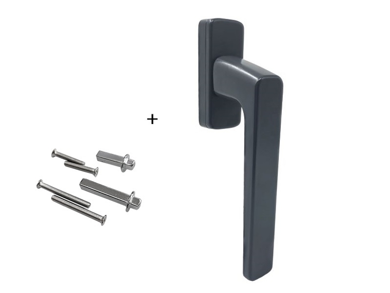Ручка оконная с крепежом GL 25-37мм, антрацит RAL7024 STROXX в Москве