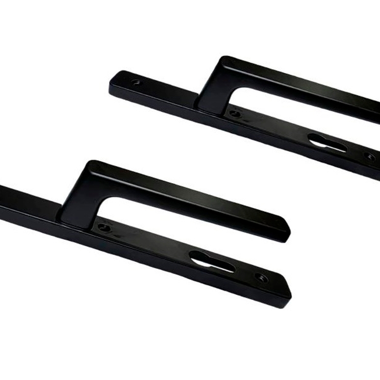 Гарнитур дверной нажимной GL 92-28 мм черный RAL9005 STROXX в Москве_Изображение_3