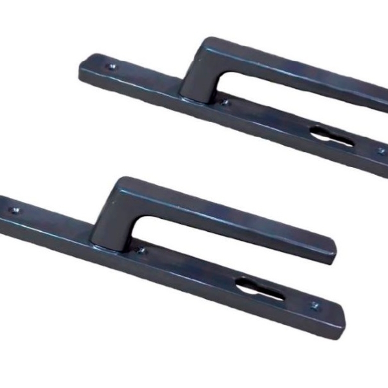 Гарнитур дверной нажимной GL 92-28 мм коричневый RAL8019 STROXX в Москве_Изображение_3