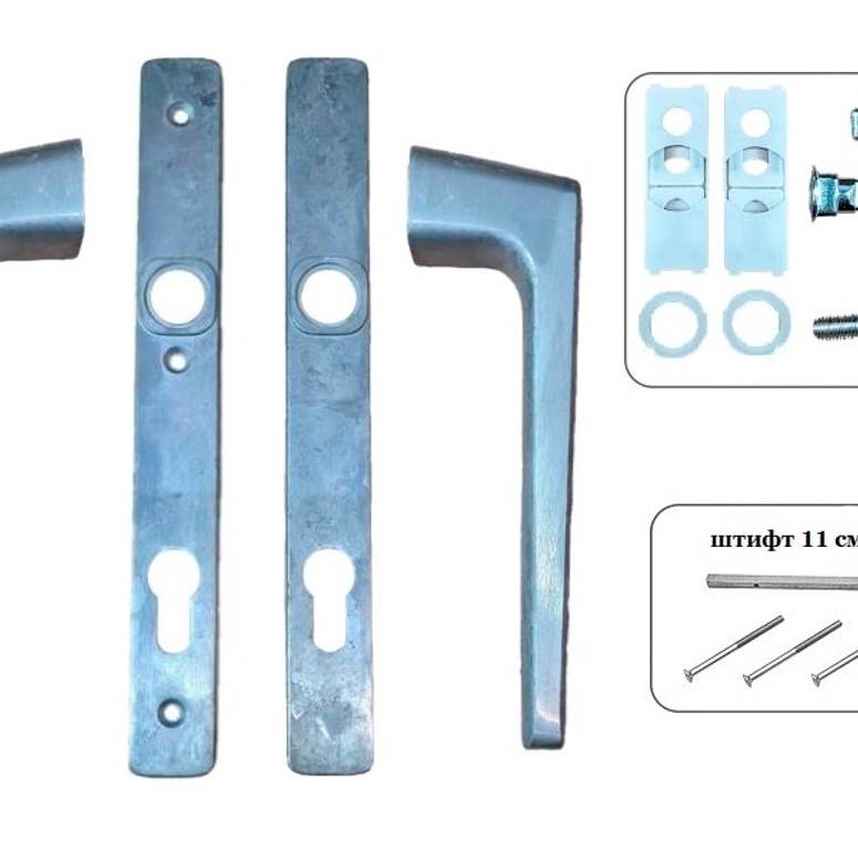Гарнитур дверной нажимной GL 92-28 мм неокрашенный STROXX в Москве_Изображение_2