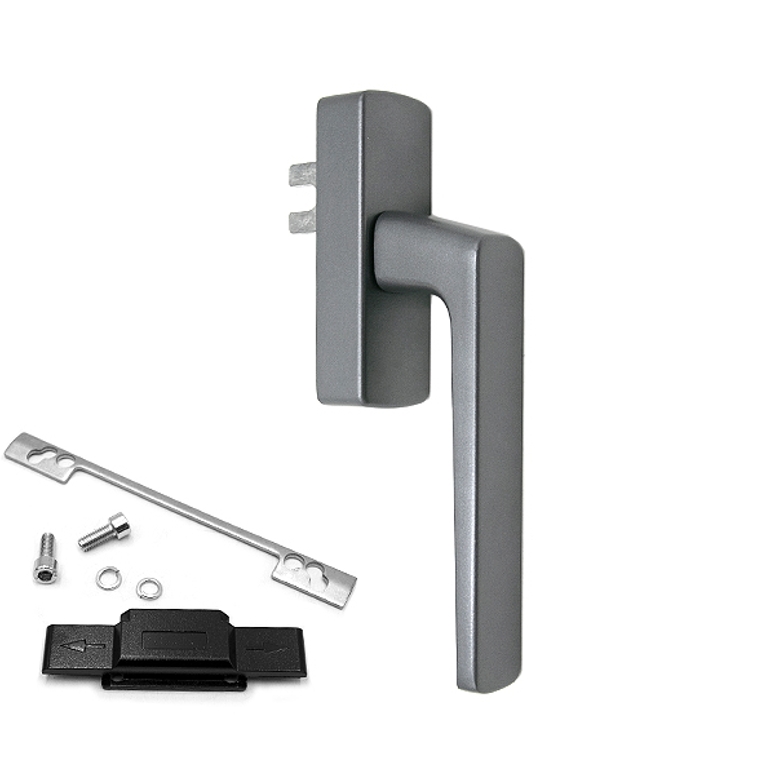 Ручка оконная GL U-адаптер, флюрокарбон серая STROXX в Казани