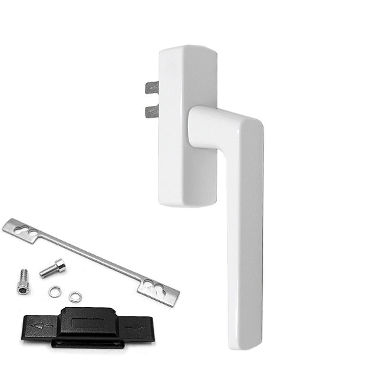 Ручка оконная GL U-адаптер, белая RAL9016 STROXX в Казани