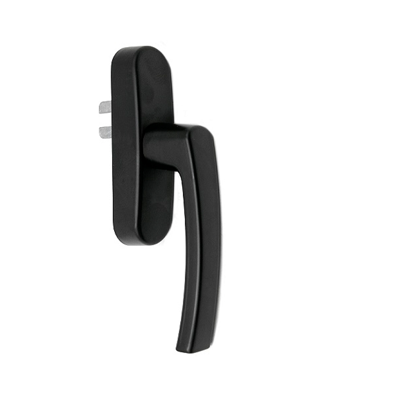 Ручка оконная R U-адаптер 98-104, черная RAL9005 STROXX в Казани_Изображение_2