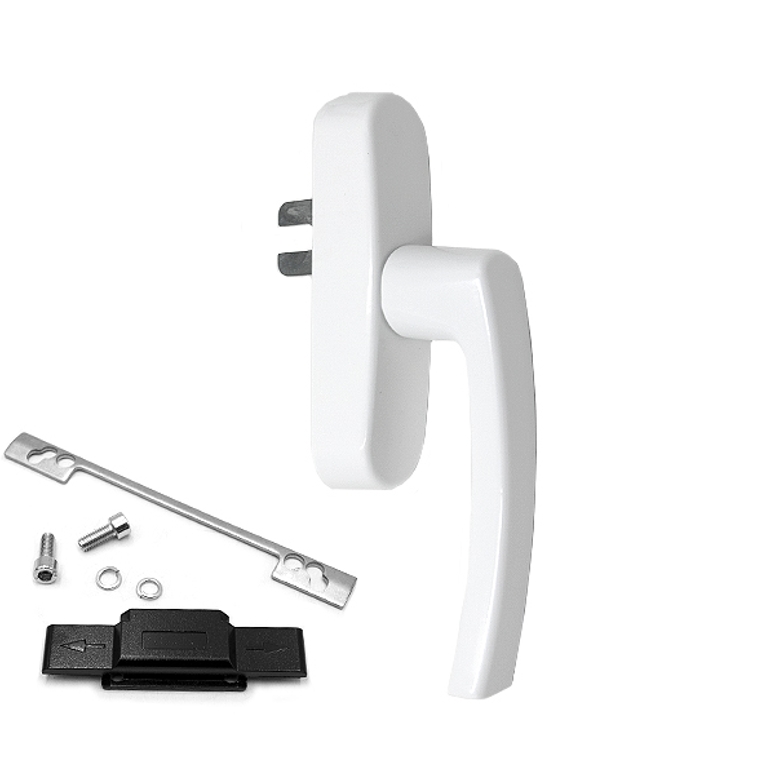 Ручка оконная R U-адаптер 98-104, белая RAL9016 STROXX в Казани