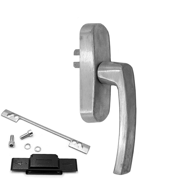 Ручка оконная R U-адаптер 98-104, неокрашенная STROXX в Казани