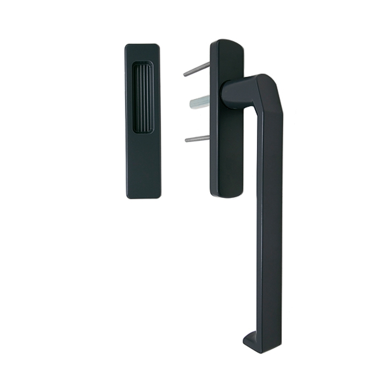 Ручка+ручка-ракушка для HS портала без отверстия под цилиндр комплект антрацит RAL7024 STROXX в Новосибирске