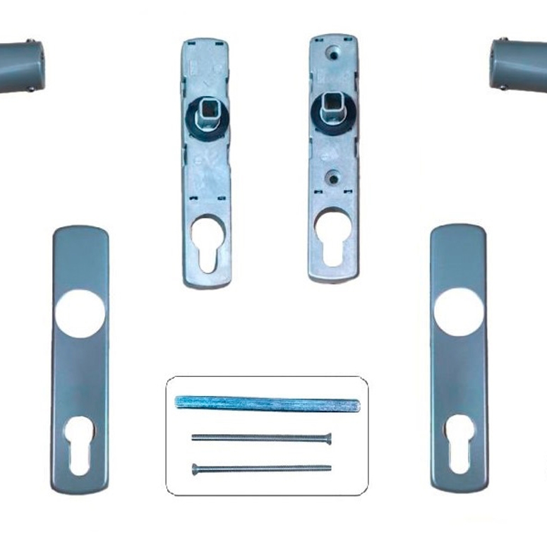 Гарнитур для HS портала под цилиндр комплект серый RAL9007 STROXX в Новосибирске_Изображение_2