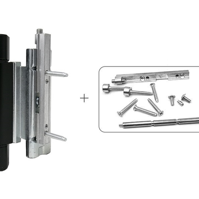 Петля дверная роллерная RONDA профиль фурнитурный паз 13мм черная RAL9005 STROXX в Москве_Изображение_2