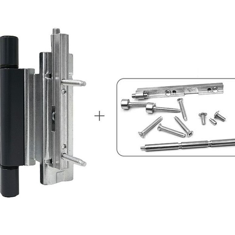 Петля дверная роллерная RONDA профиль фурнитурный паз 13мм антрацит RAL7024 STROXX в Москве_Изображение_2