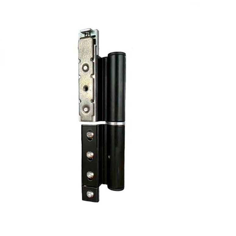 Петля дверная 2-х секционная клеммная регулируемая 120кг черная RAL9005 STROXX в Казани_Изображение_2