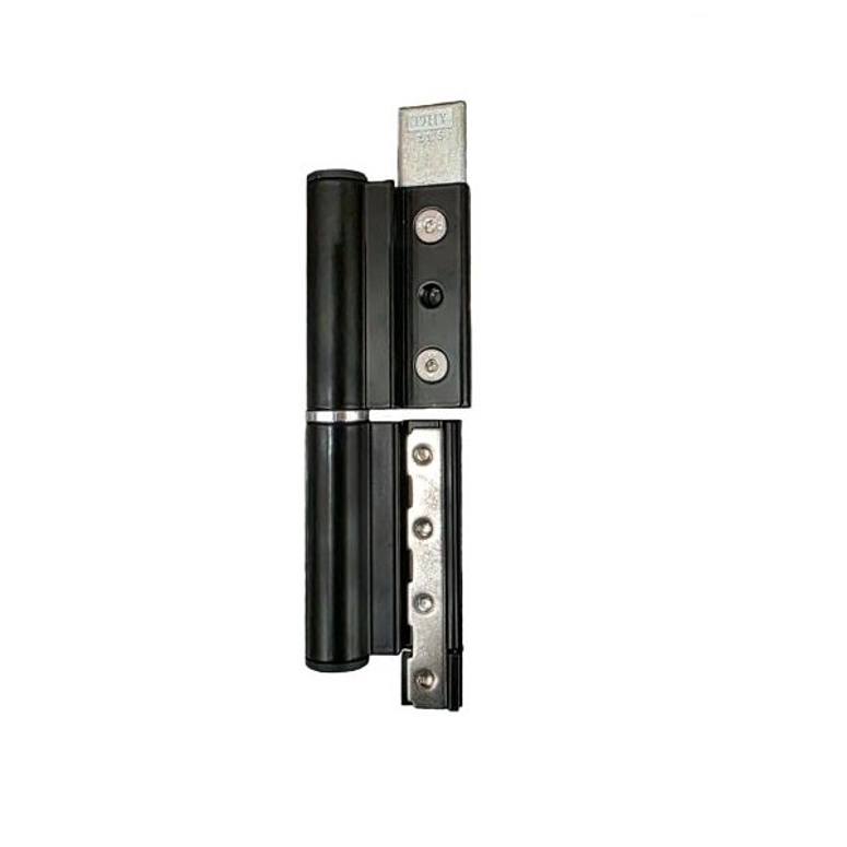 Петля дверная 2-х секционная клеммная регулируемая 120кг черная RAL9005 STROXX в Казани