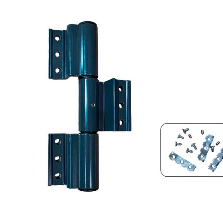 Петля дверная 3-х секционная клеммная регулируемая 90 кг антрацит RAL7024 STROXX в Москве_Изображение_2