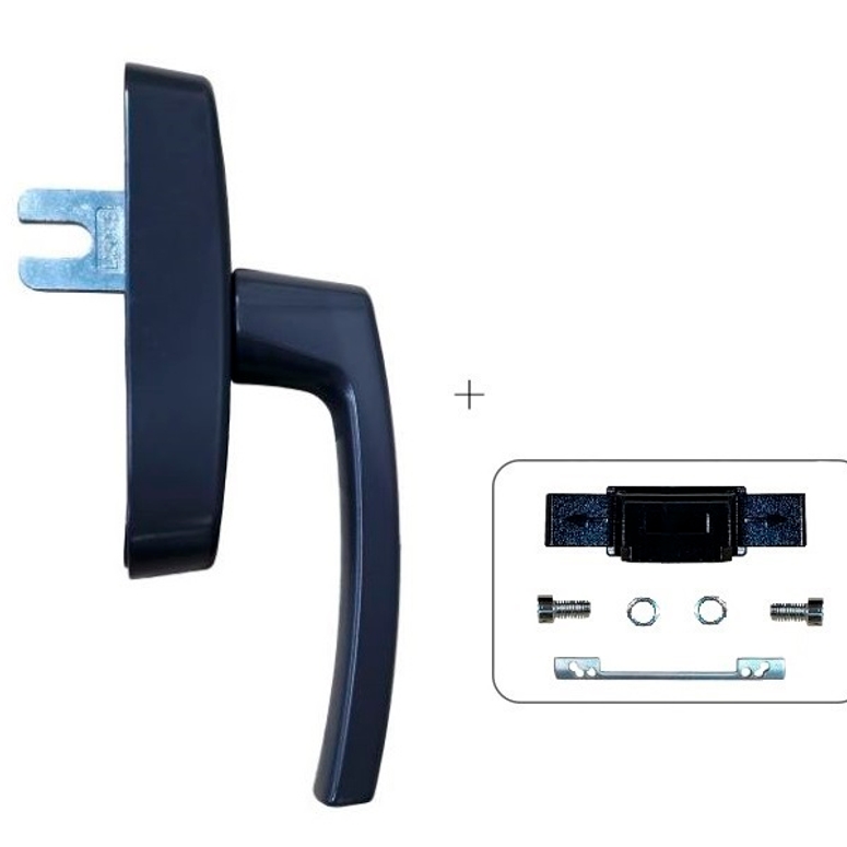 Ручка оконная R U-адаптер 98-104, коричневая RAL8019 STROXX в Москве