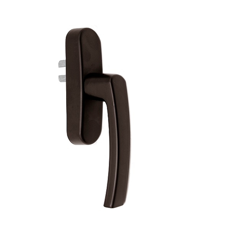 Ручка оконная R U-адаптер 98-104, коричневая RAL8019 STROXX в Казани_Изображение_2