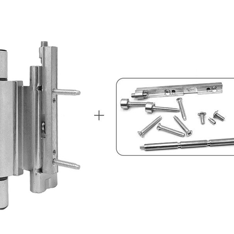 Петля дверная роллерная RONDA профиль фурнитурный паз 13мм серебро RAL9006 STROXX в Москве_Изображение_2