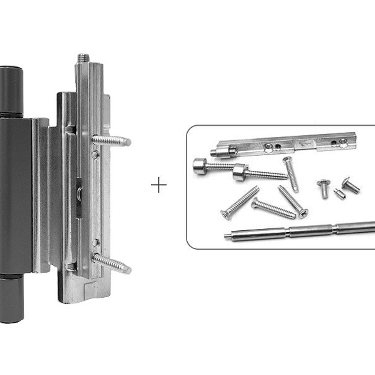 Петля дверная роллерная RONDA профиль фурнитурный паз 13мм серый RAL9007 STROXX в Москве_Изображение_2