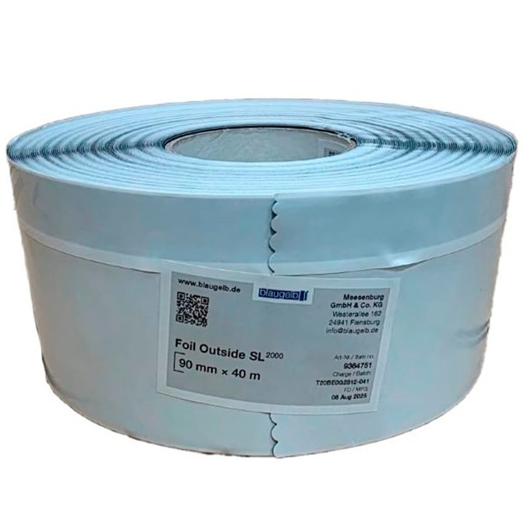 Лента DuoSL 2000/9 ACTIVE полноклеевая внешняя ширина 90мм рулон 40м черная BLAUGELB в Новосибирске