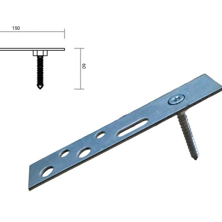 Пластина монтажная 150/60мм PROTECT с регулировочным винтом BLAUGELB в Москве