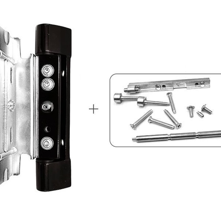 Петля дверная роллерная RONDA профиль фурнитурный паз 13мм коричневая RAL8019 STROXX в Москве_Изображение_2