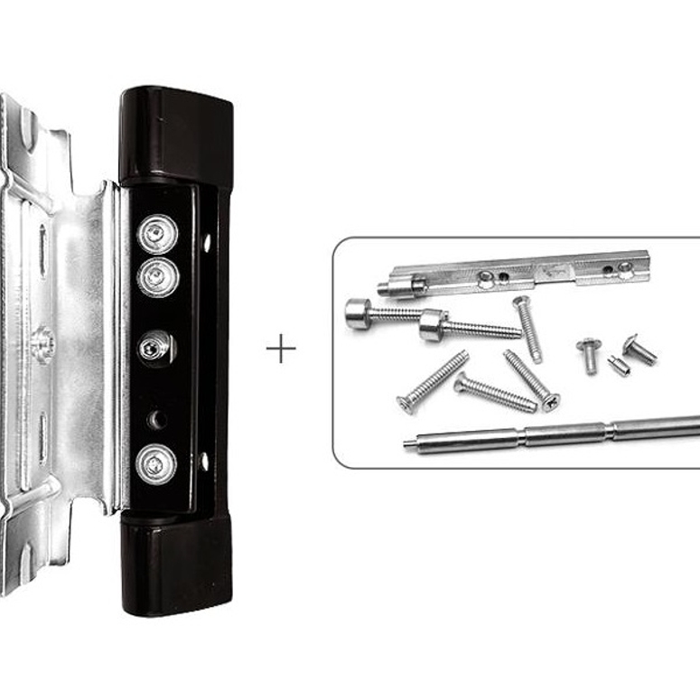 Петля дверная роллерная RONDA профиль фурнитурный паз 13мм коричневая RAL8019 STROXX в Санкт-Петербурге