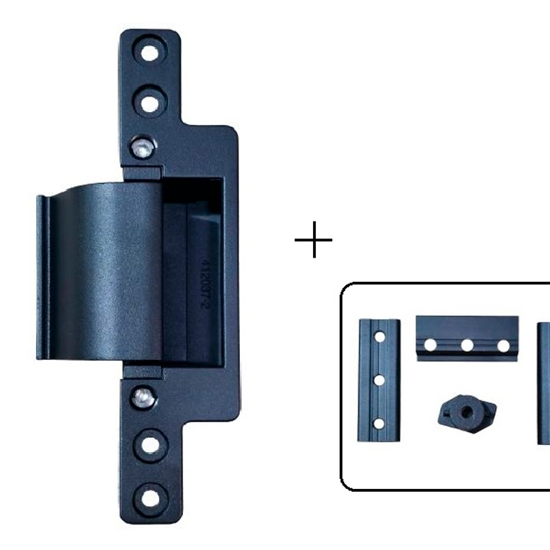 Петля дверная скрытая европаз черная RAL9005 STROXX в Санкт-Петербурге