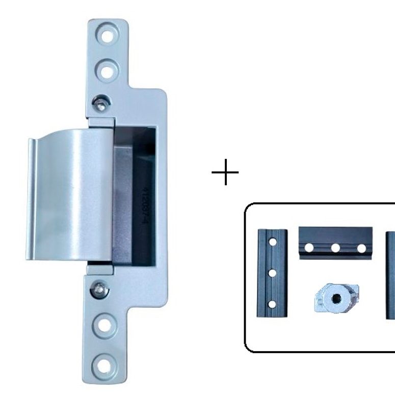 Петля дверная скрытая европаз серебристая RAL9006 STROXX в Санкт-Петербурге