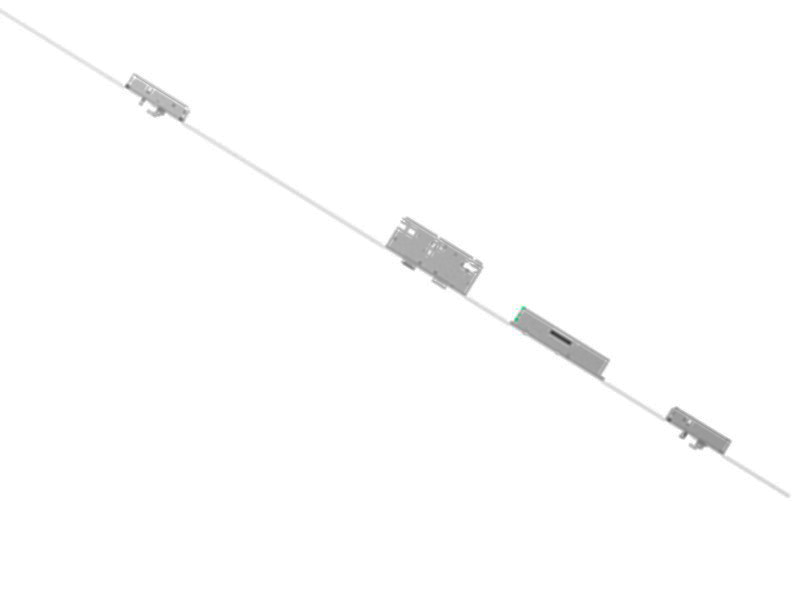 Замок электронный многозапорный штырь и крюк антипаника ST002EAZ U6-24-65-92-8-HB-LR ES 1860-2400мм в Москве